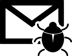 Mail Bug Interface Symbol Stencil Svg Design File, Free Vectors File